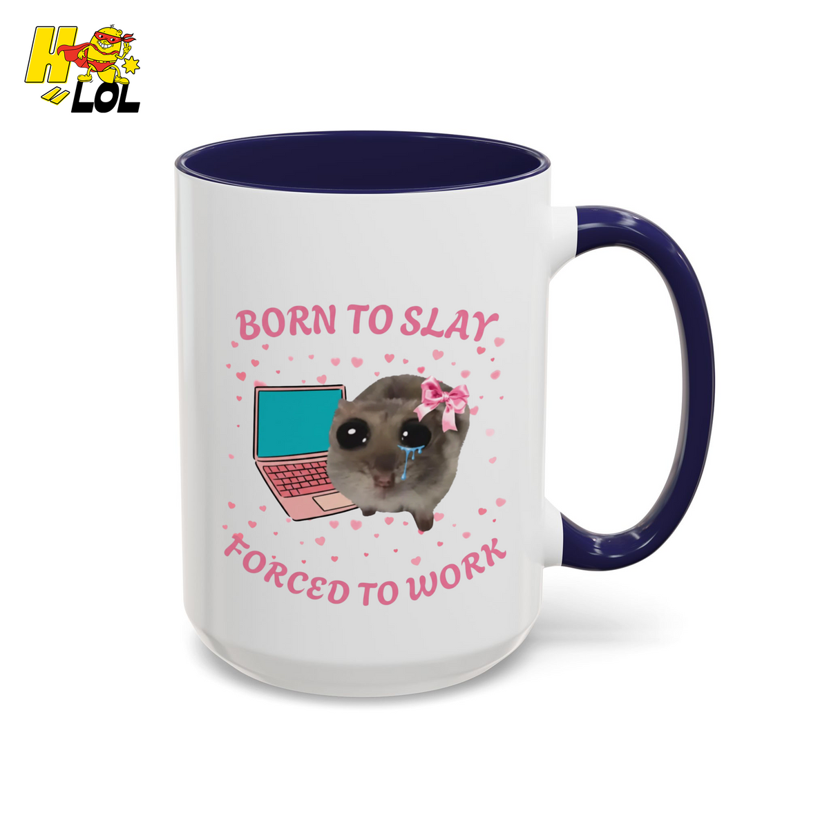 Born to Slay Cat Mug Gift for Friends - HQLOL