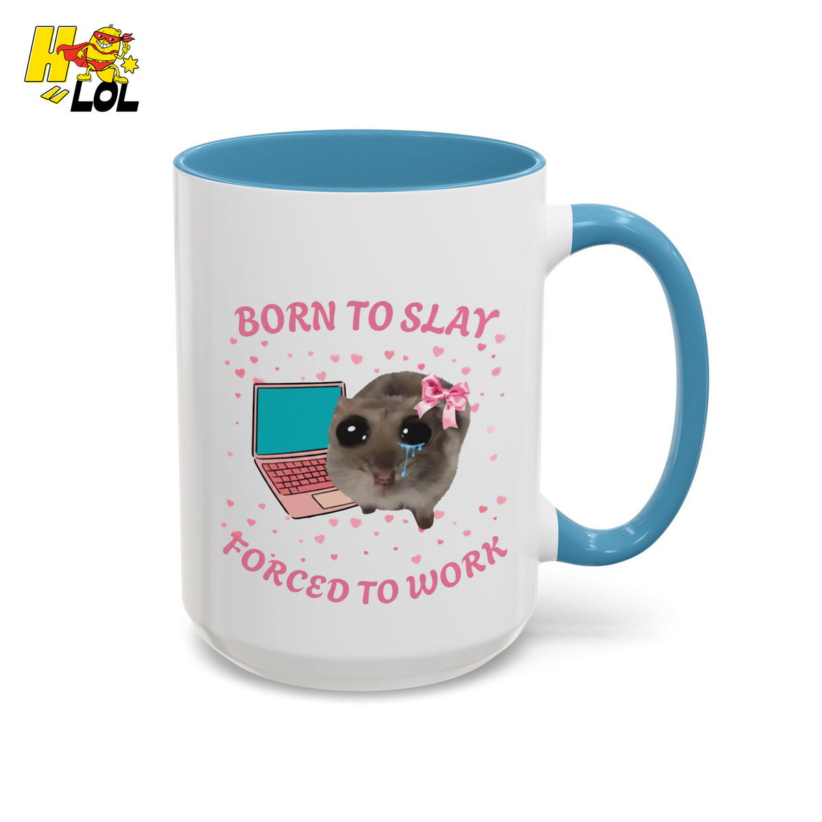 Born to Slay Cat Mug Gift for Friends - HQLOL