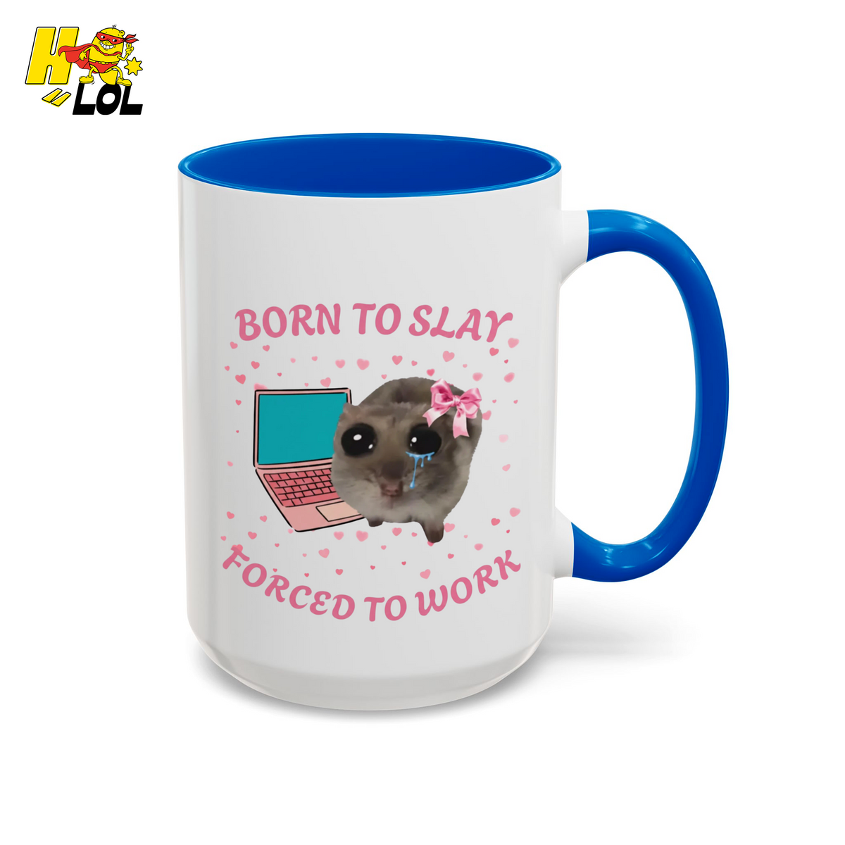 Born to Slay Cat Mug Gift for Friends - HQLOL