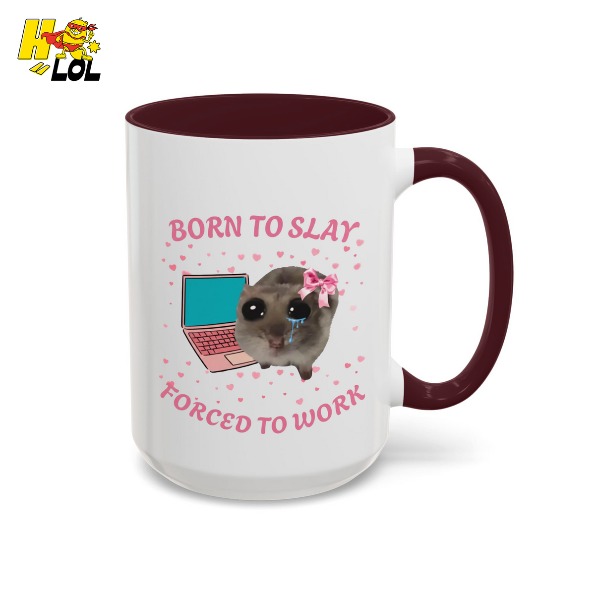 Born to Slay Cat Mug Gift for Friends - HQLOL