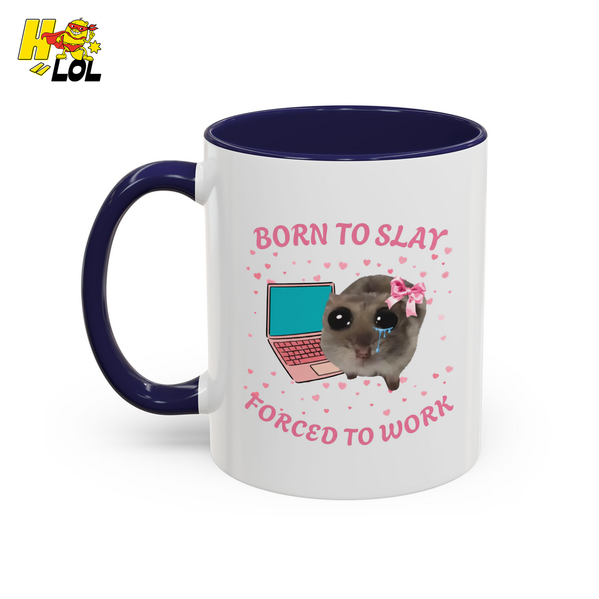 Born to Slay Cat Mug Gift for Friends - HQLOL