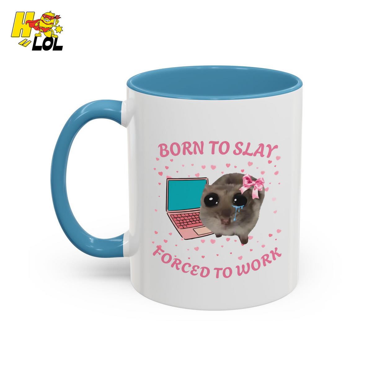 Born to Slay Cat Mug Gift for Friends - HQLOL
