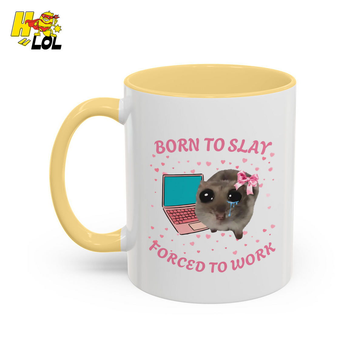 Born to Slay Cat Mug Gift for Friends - HQLOL