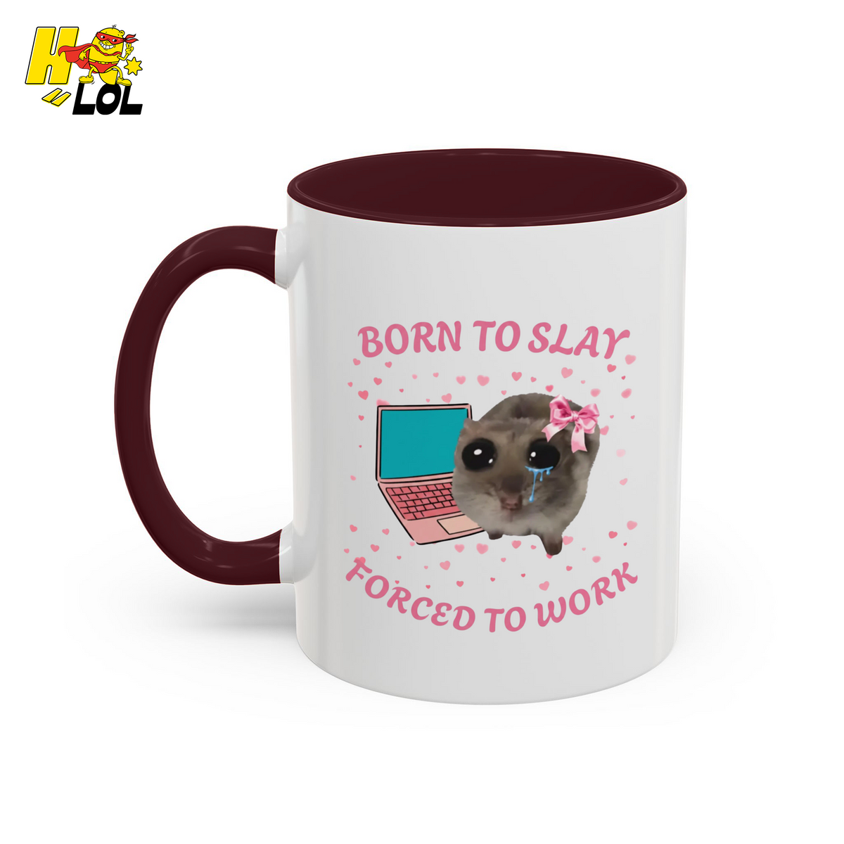 Born to Slay Cat Mug Gift for Friends - HQLOL