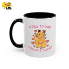 Born To Yap Forced To Work Hamster Mug Gift For Pet Lovers - HQLOL