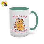 Born To Yap Forced To Work Hamster Mug Gift For Pet Lovers - HQLOL