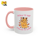 Born To Yap Forced To Work Hamster Mug Gift For Pet Lovers - HQLOL