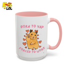 Born To Yap Forced To Work Hamster Mug Gift For Pet Lovers - HQLOL