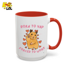 Born To Yap Forced To Work Hamster Mug Gift For Pet Lovers - HQLOL