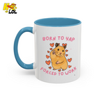 Born To Yap Forced To Work Hamster Mug Gift For Pet Lovers - HQLOL