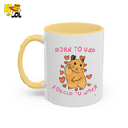 Born To Yap Forced To Work Hamster Mug Gift For Pet Lovers - HQLOL