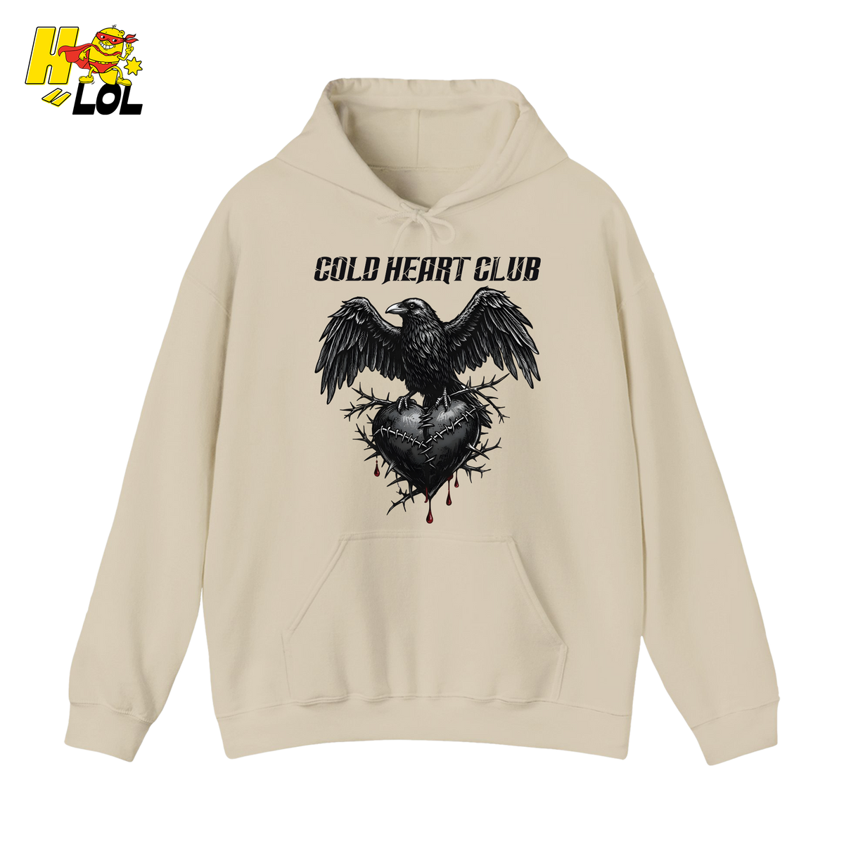 Cold Heart Club Raven Hoodie Gift for Anti Valentine - HQLOL