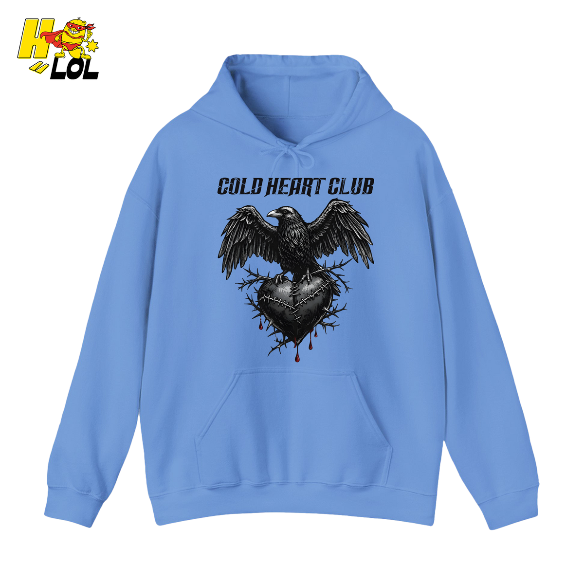 Cold Heart Club Raven Hoodie Gift for Anti Valentine - HQLOL