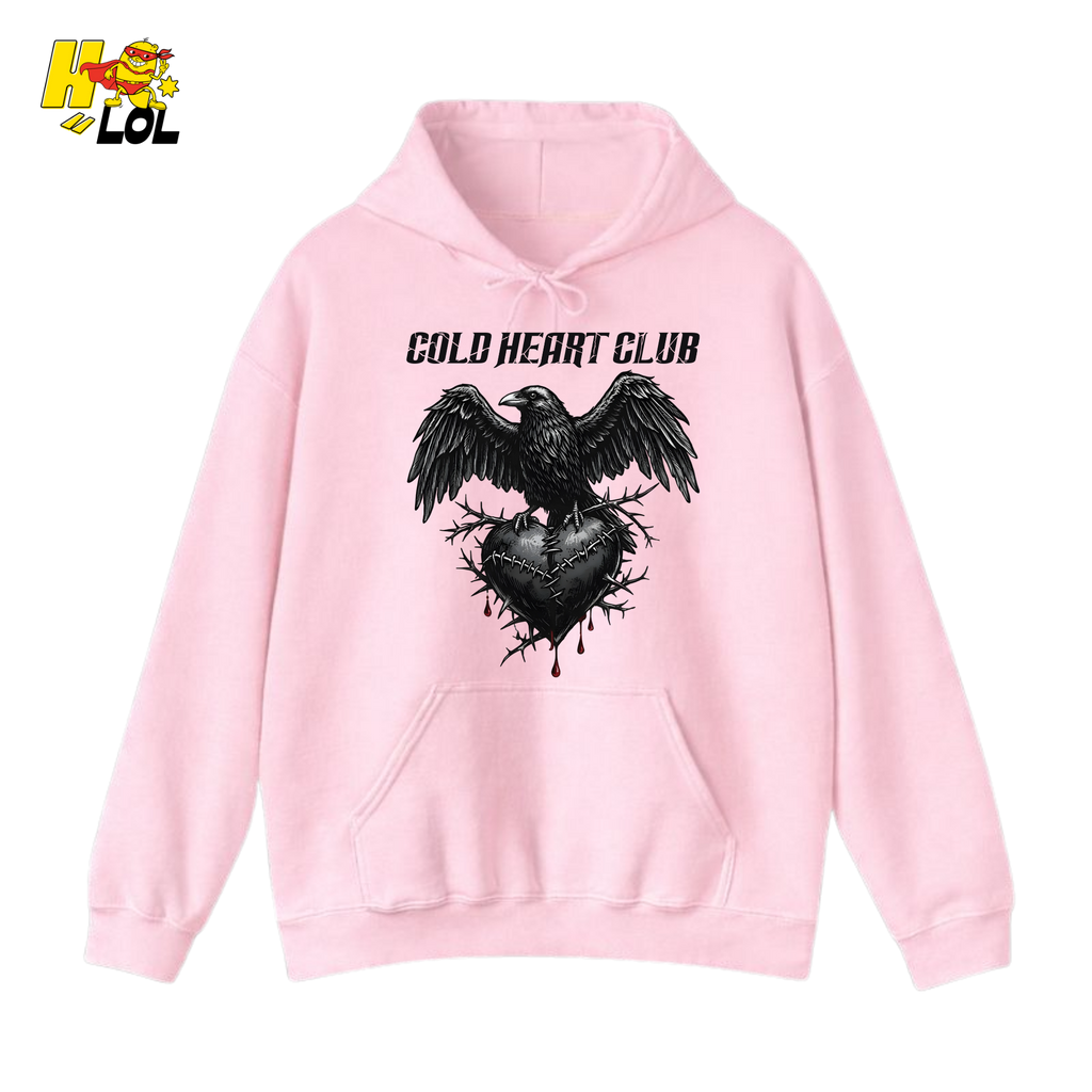 Cold Heart Club Raven Hoodie Gift for Anti Valentine - HQLOL