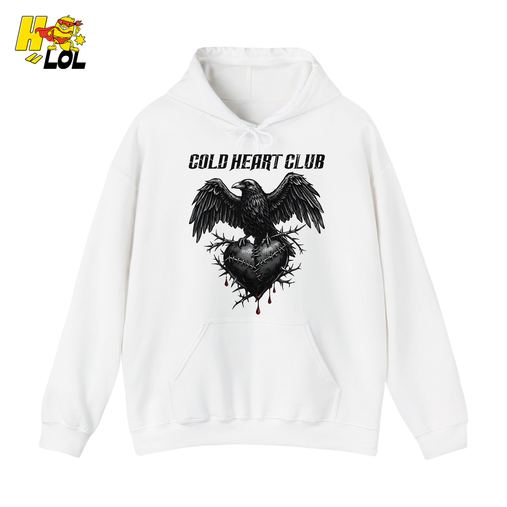 Cold Heart Club Raven Hoodie Gift for Anti Valentine - HQLOL