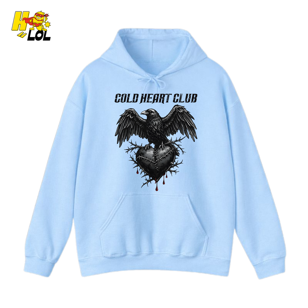Cold Heart Club Raven Hoodie Gift for Anti Valentine - HQLOL