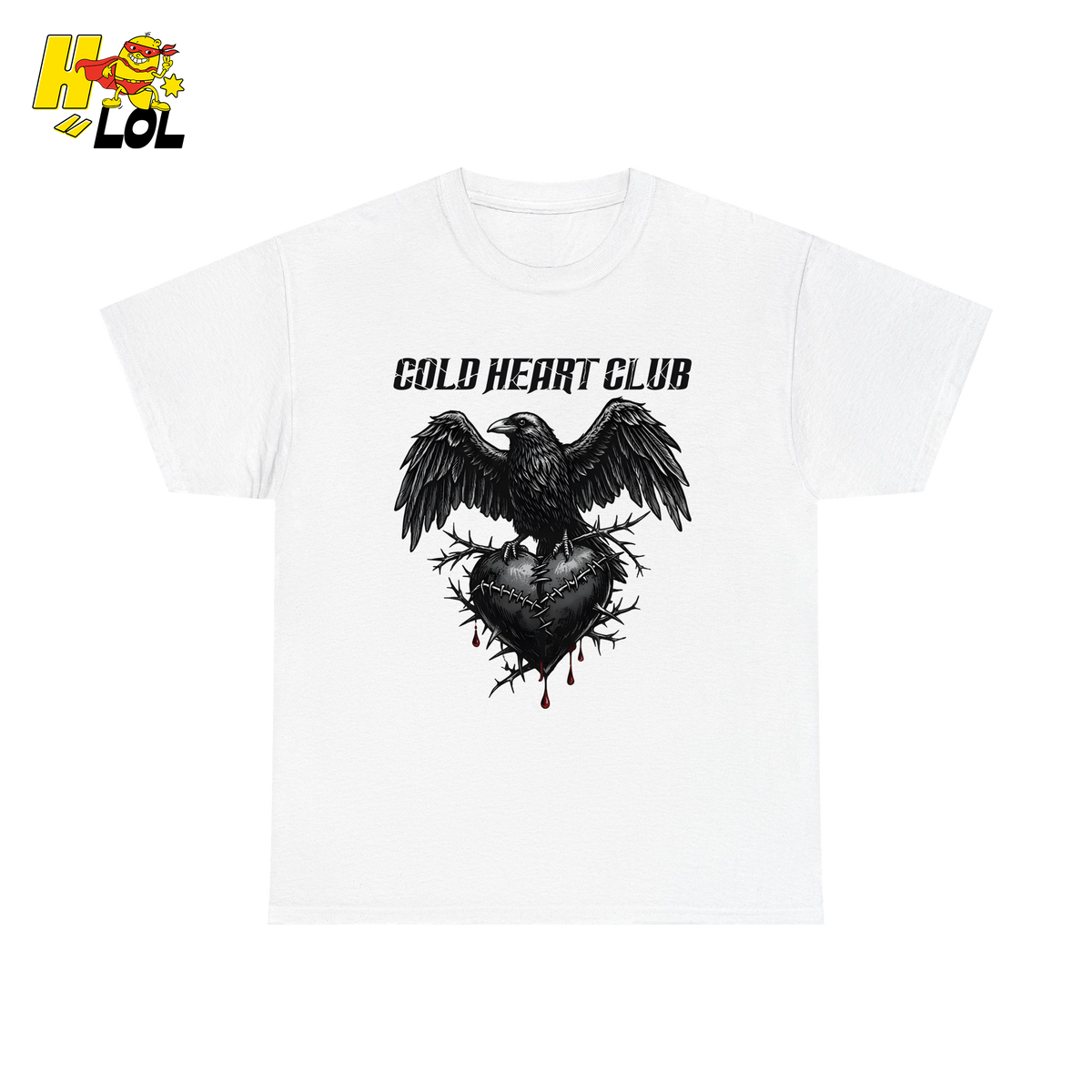 Cold Heart Club Raven Shirt Gift for Anti Valentine - HQLOL