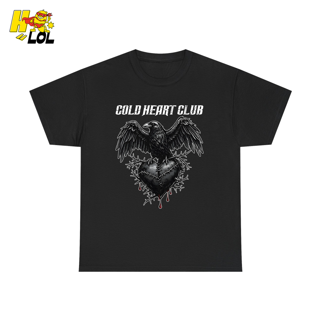 Cold Heart Club Raven Shirt Gift for Anti Valentine - HQLOL