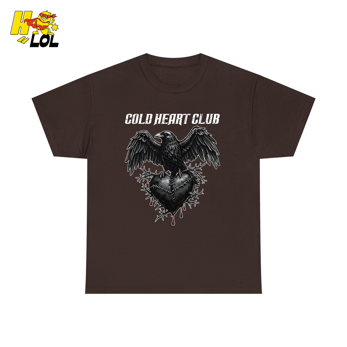 Cold Heart Club Raven Shirt Gift for Anti Valentine - HQLOL