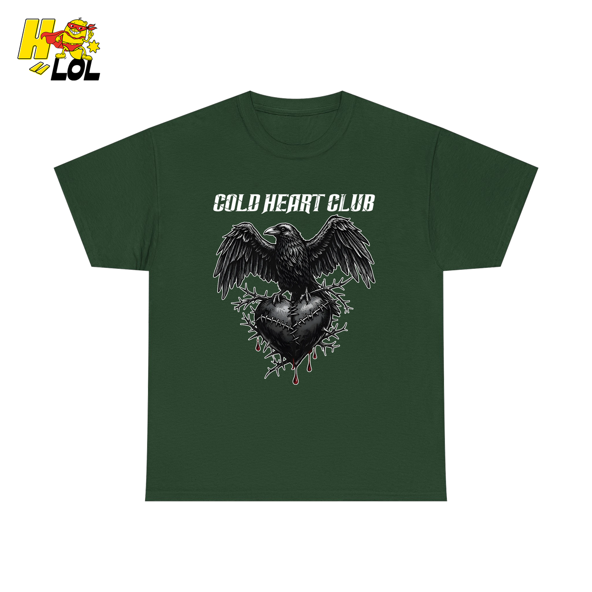 Cold Heart Club Raven Shirt Gift for Anti Valentine - HQLOL