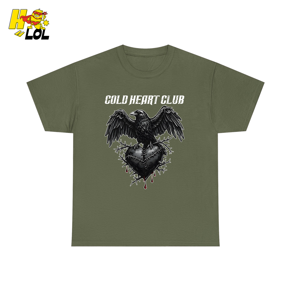 Cold Heart Club Raven Shirt Gift for Anti Valentine - HQLOL