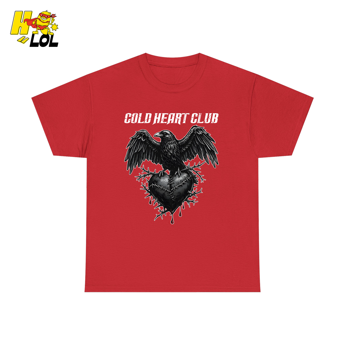 Cold Heart Club Raven Shirt Gift for Anti Valentine - HQLOL