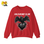 Cold Heart Club Raven Sweatshirt Gift for Anti Valentine - HQLOL
