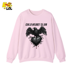 Cold Heart Club Raven Sweatshirt Gift for Anti Valentine - HQLOL