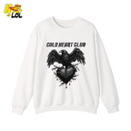 Cold Heart Club Raven Sweatshirt Gift for Anti Valentine - HQLOL