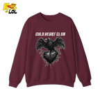 Cold Heart Club Raven Sweatshirt Gift for Anti Valentine - HQLOL