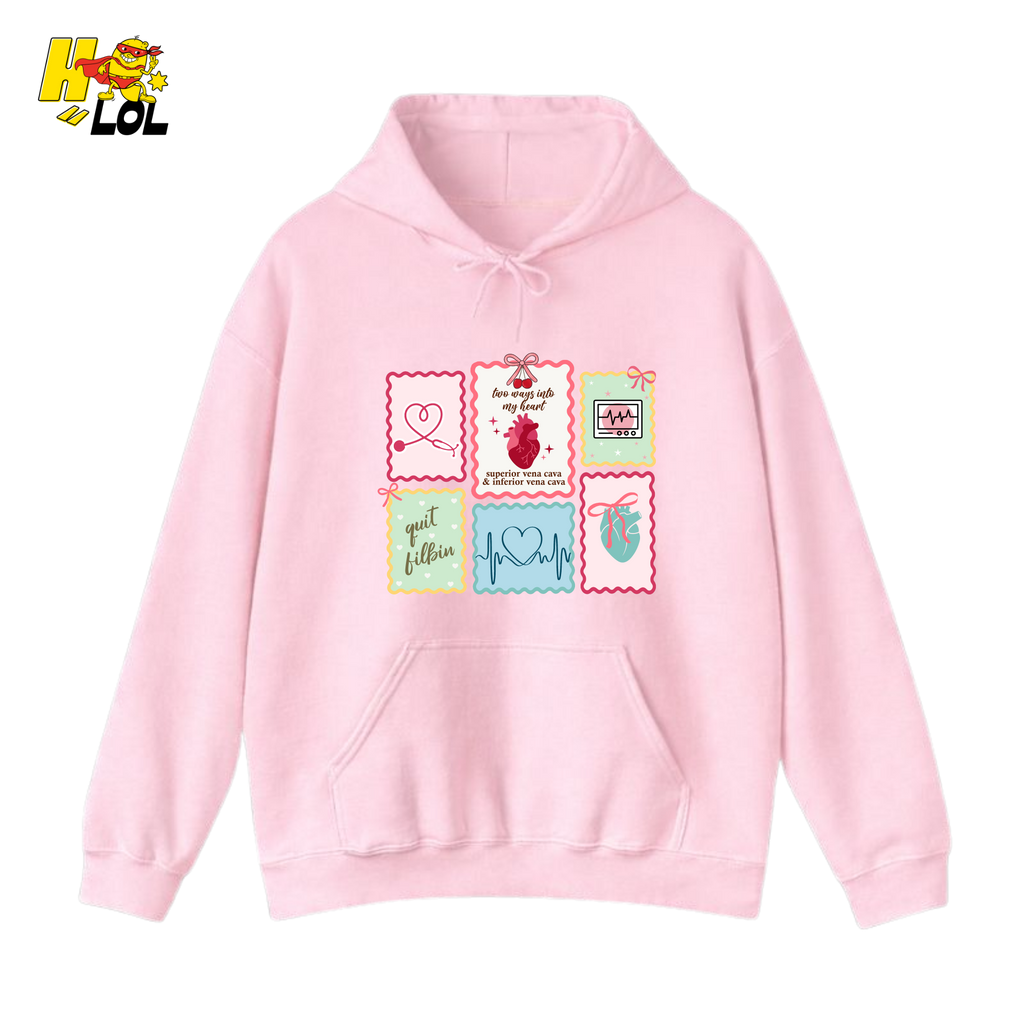 Coquette Cardiac Medical Hoodie Gift For Cardiac Nurse - HQLOL