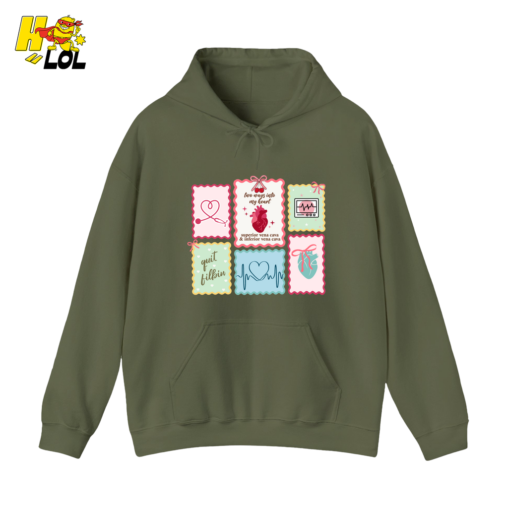 Coquette Cardiac Medical Hoodie Gift For Cardiac Nurse - HQLOL