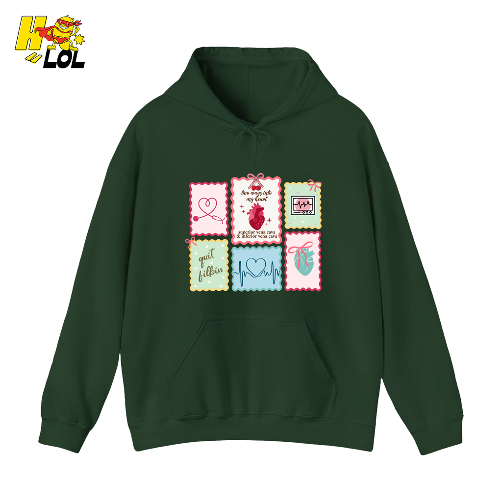 Coquette Cardiac Medical Hoodie Gift For Cardiac Nurse - HQLOL