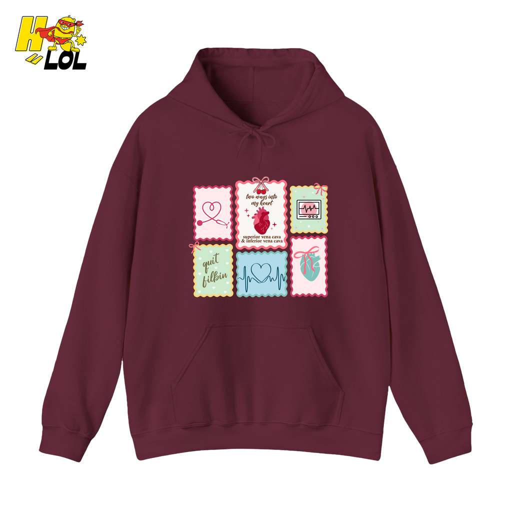 Coquette Cardiac Medical Hoodie Gift For Cardiac Nurse - HQLOL