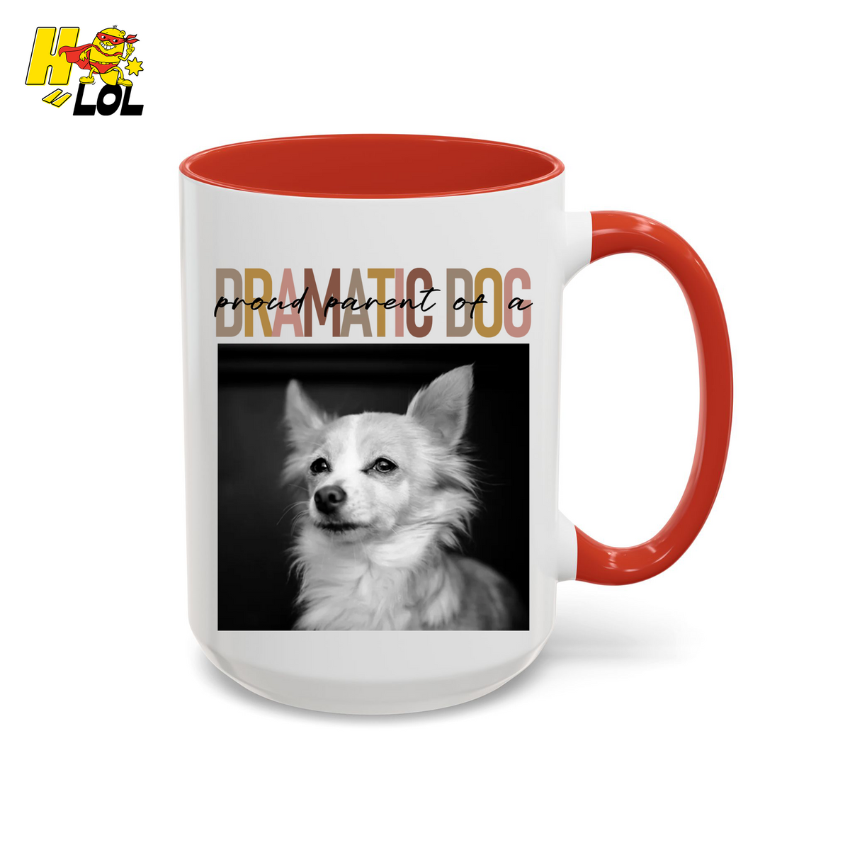 Dramatic Dog Portrait Proud Parents Mug Gift For Dog Lover - HQLOL