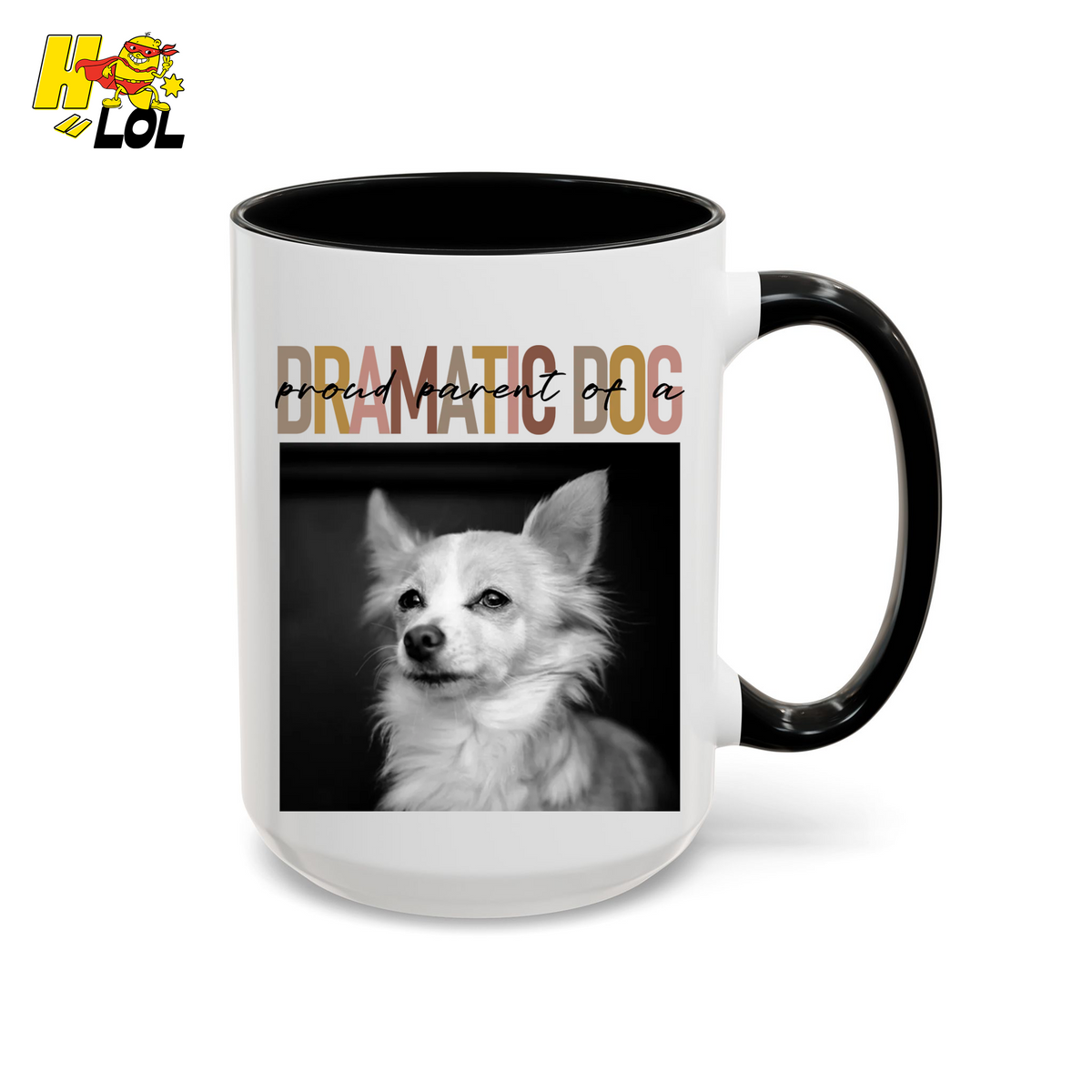 Dramatic Dog Portrait Proud Parents Mug Gift For Dog Lover - HQLOL