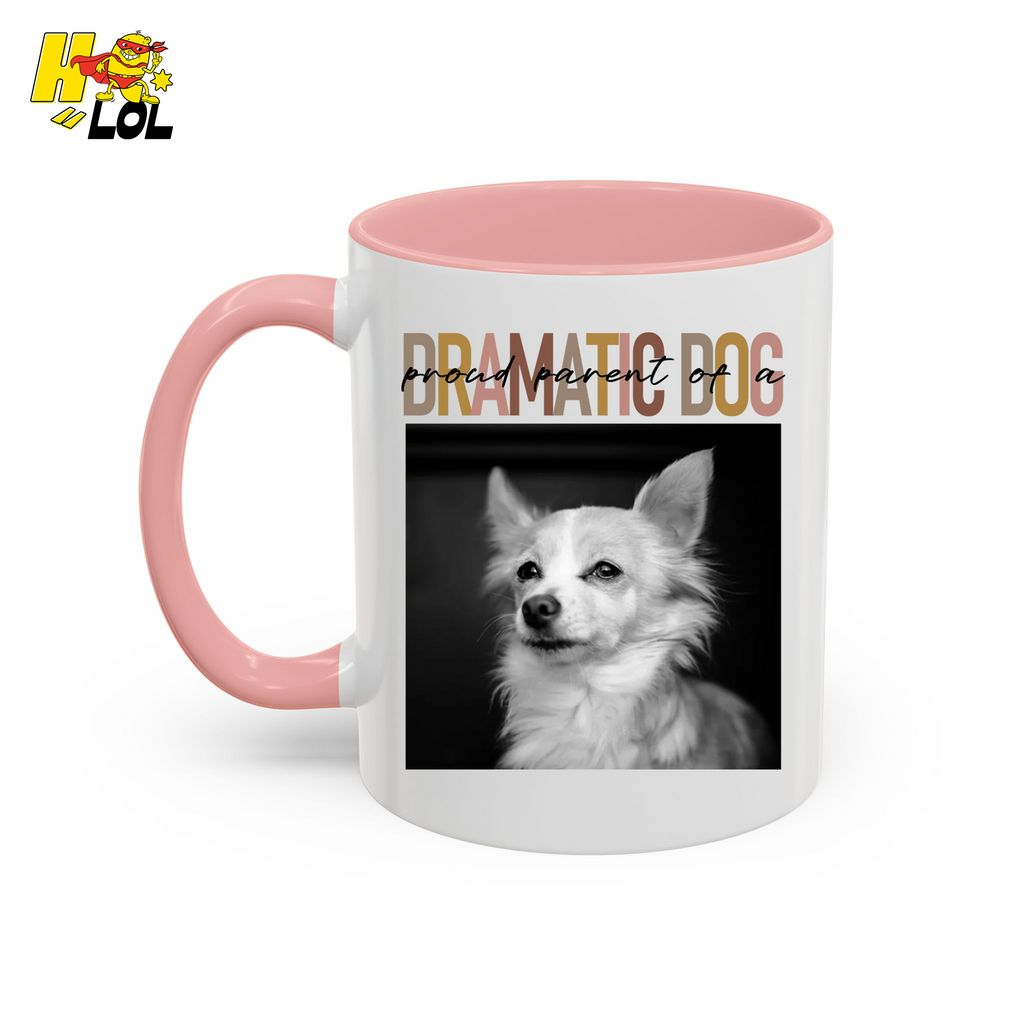 Dramatic Dog Portrait Proud Parents Mug Gift For Dog Lover - HQLOL