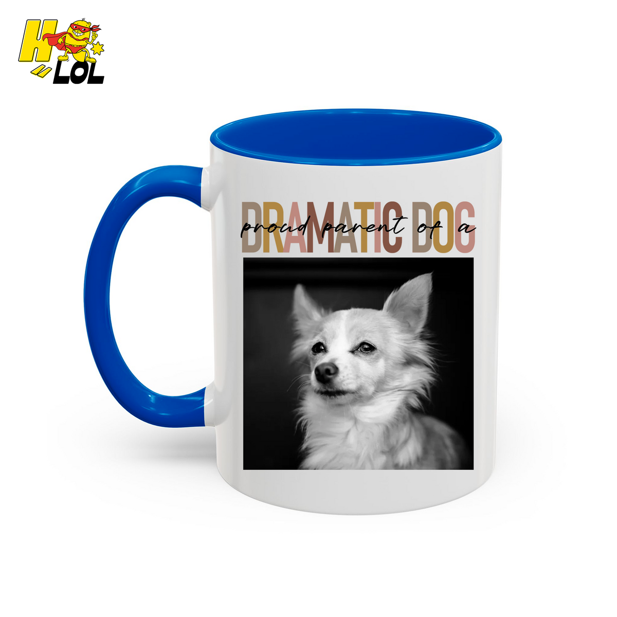 Dramatic Dog Portrait Proud Parents Mug Gift For Dog Lover - HQLOL