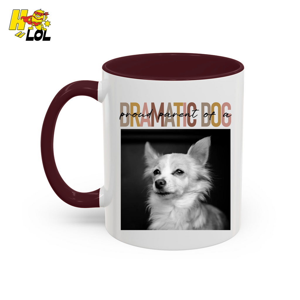 Dramatic Dog Portrait Proud Parents Mug Gift For Dog Lover - HQLOL