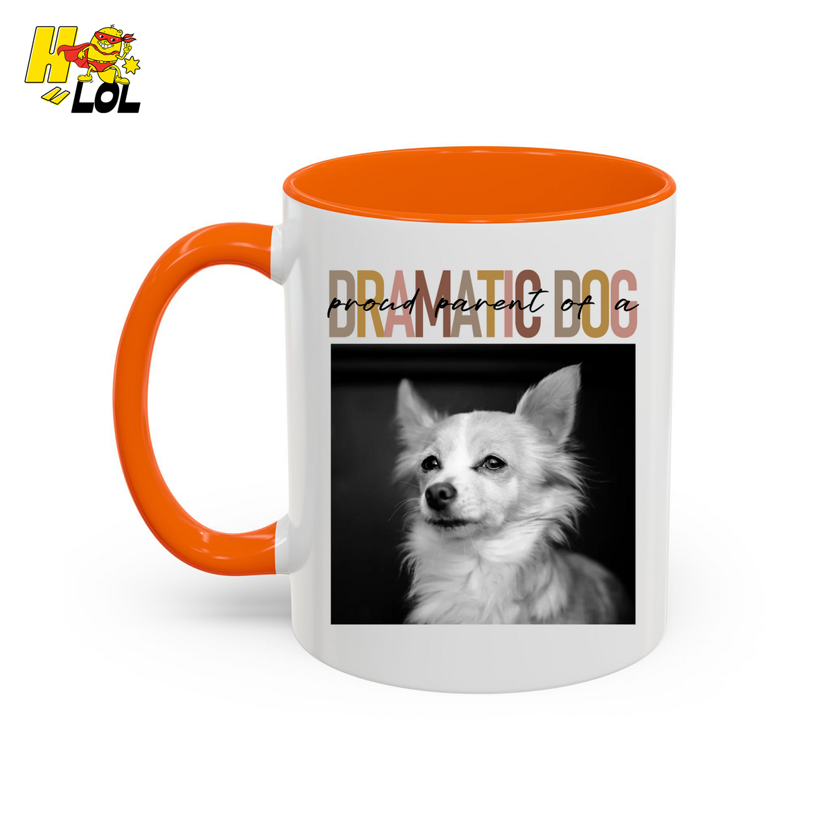Dramatic Dog Portrait Proud Parents Mug Gift For Dog Lover - HQLOL