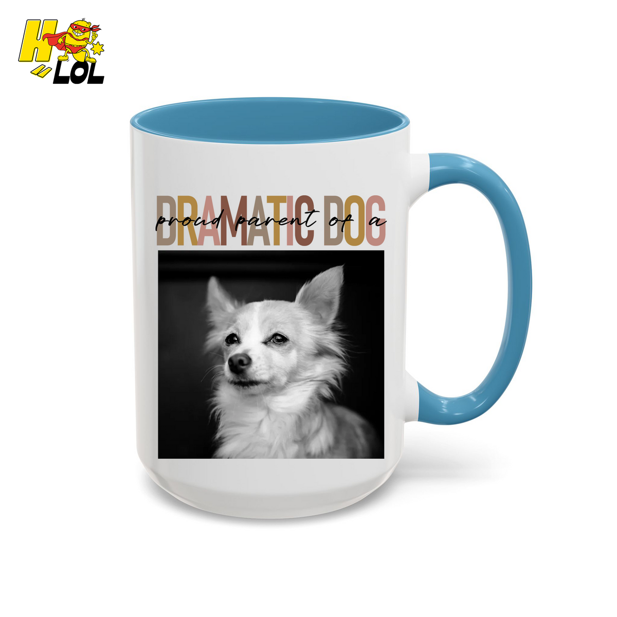 Dramatic Dog Portrait Proud Parents Mug Gift For Dog Lover - HQLOL