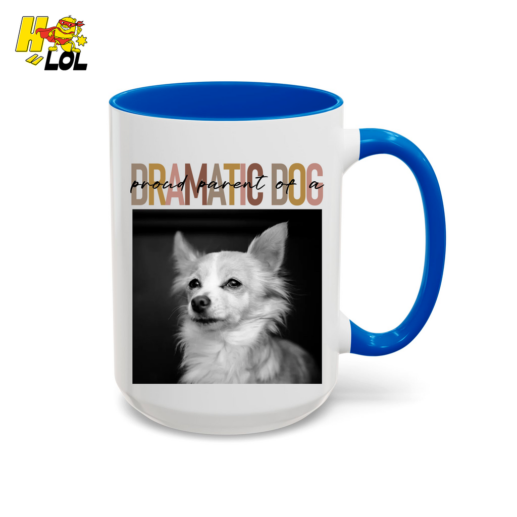 Dramatic Dog Portrait Proud Parents Mug Gift For Dog Lover - HQLOL