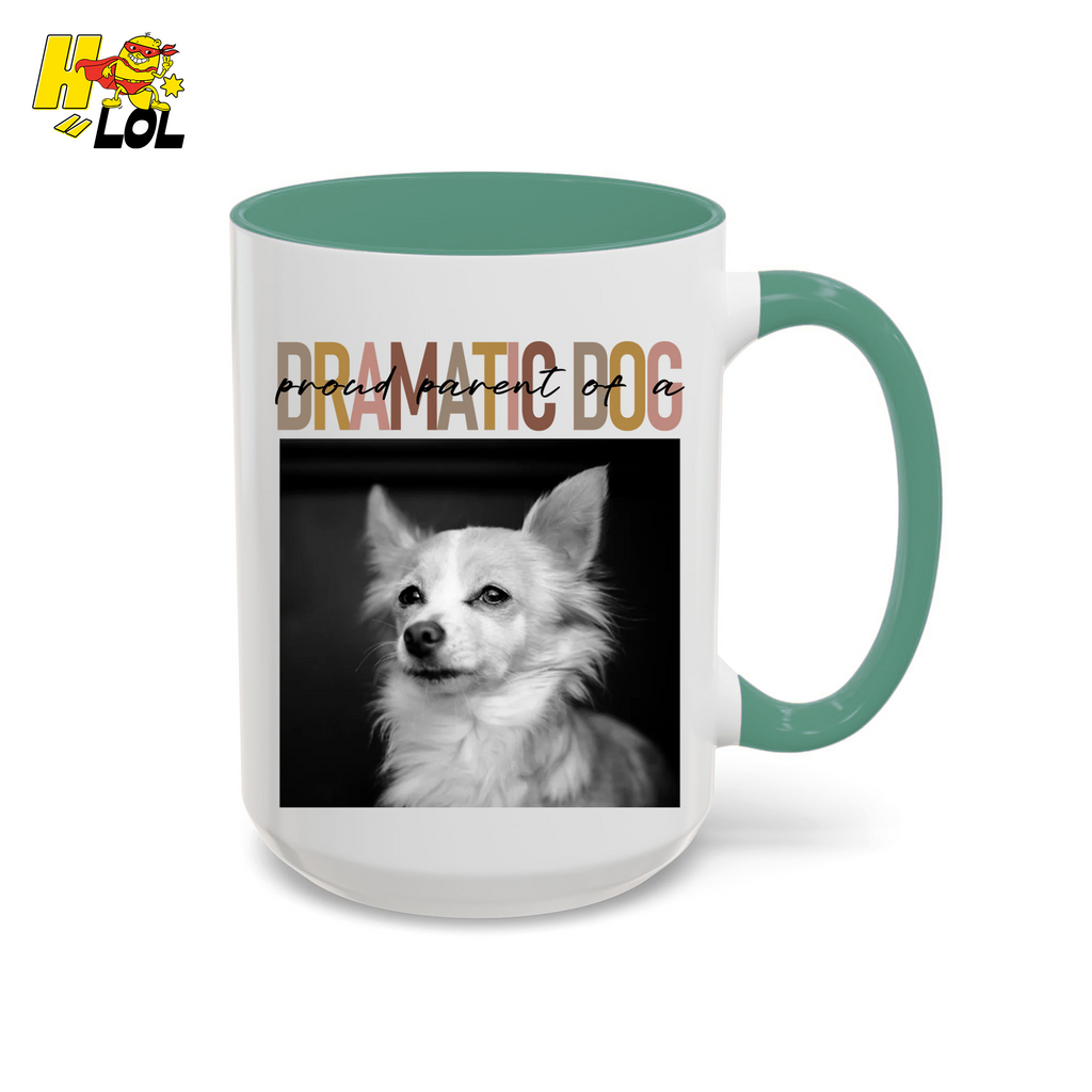 Dramatic Dog Portrait Proud Parents Mug Gift For Dog Lover - HQLOL