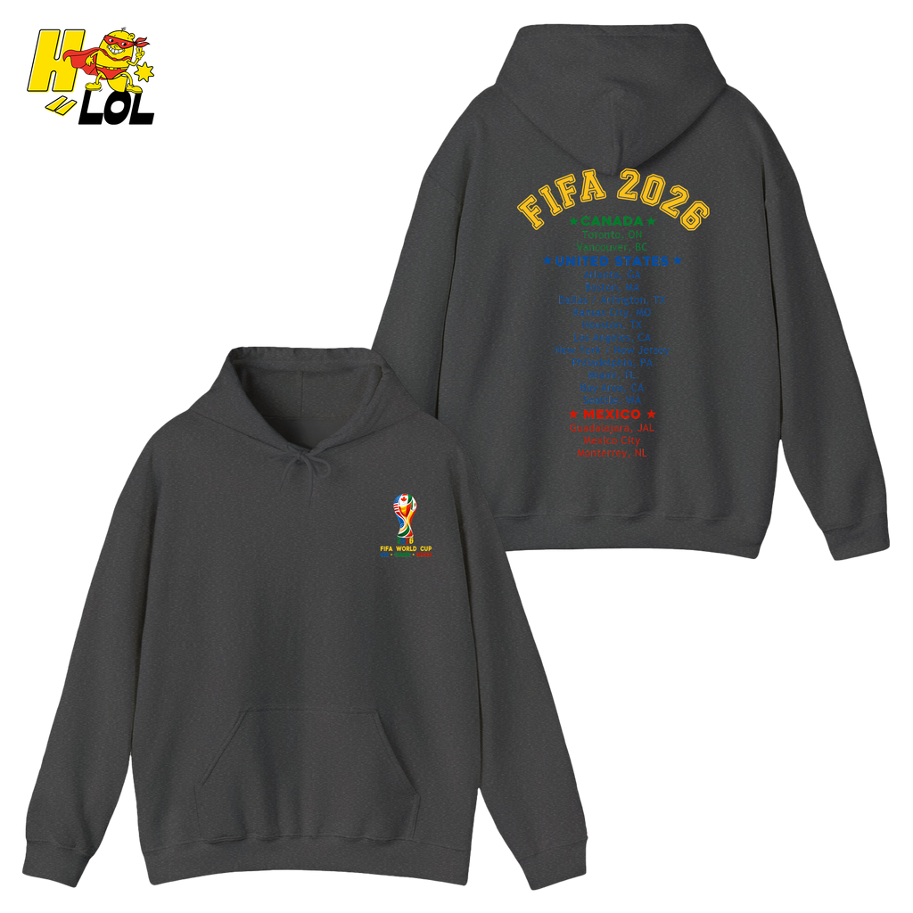 FIFA World Cup 2026 United States Canada Mexico Hoodie Gift for Soccer Fans - HQLOL
