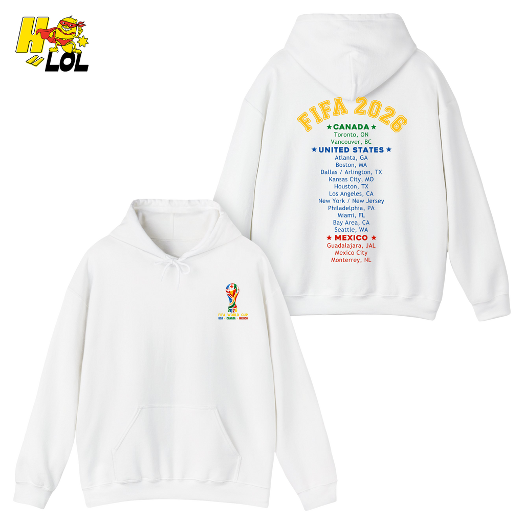 FIFA World Cup 2026 United States Canada Mexico Hoodie Gift for Soccer Fans - HQLOL