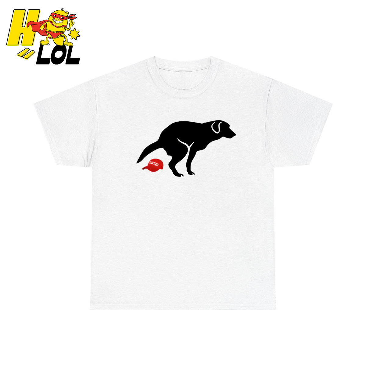 Dog Pooping Political Humor T Shirt Gift For Meme Fans - HQLOL