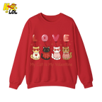 Funny My Cat Is My Valentine Sweatshirt Gift for Cat Lovers - HQLOL