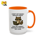 Funny Raccoon Sarcastic Work Mug Gift For Coworker - HQLOL