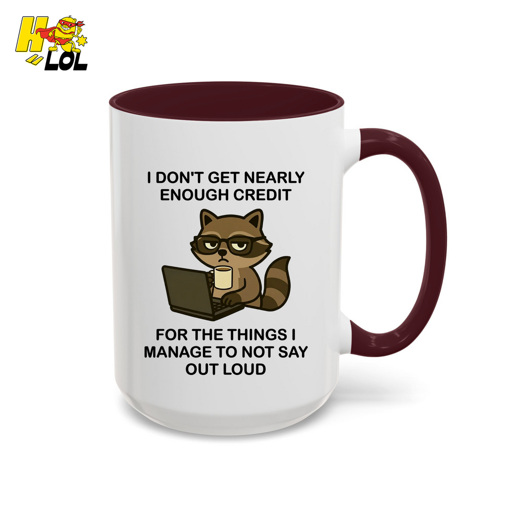 Funny Raccoon Sarcastic Work Mug Gift For Coworker - HQLOL