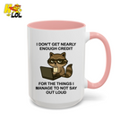 Funny Raccoon Sarcastic Work Mug Gift For Coworker - HQLOL